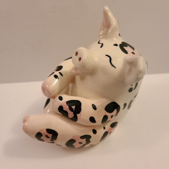 Ceramic pig Lacombe 2001 Anna Co. Creations 4"x5" - Picture 5 of 7